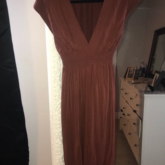 WILFRED BROWN DRESS 100% Viscose - Picture 5 of 5